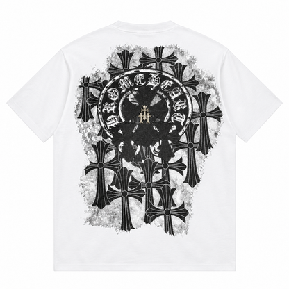 Chromehearts Cross White Tshirt