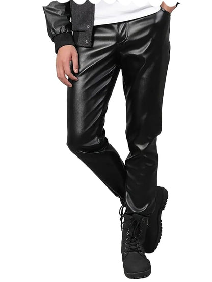 THE DROP PANT STRETCH LEATHER