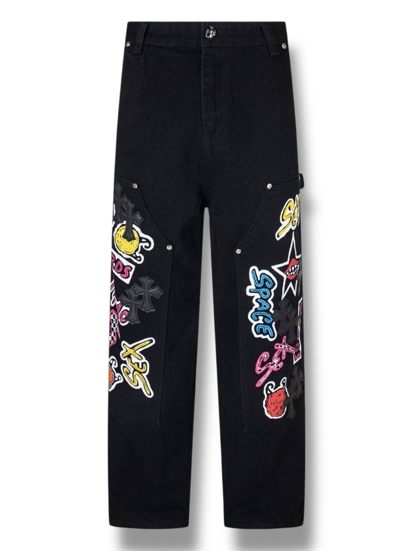 CHROMEHEARTS X MATTY BOY SEX RC PATCH CARPENTER - BLACK