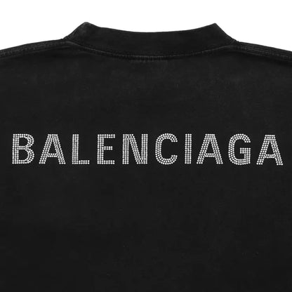 Balenciaga Rhinestone logo black
