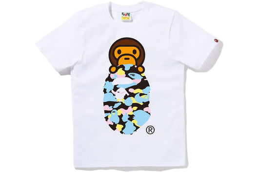 BAPE BABY MILO CAMO WHITE TSHIRT