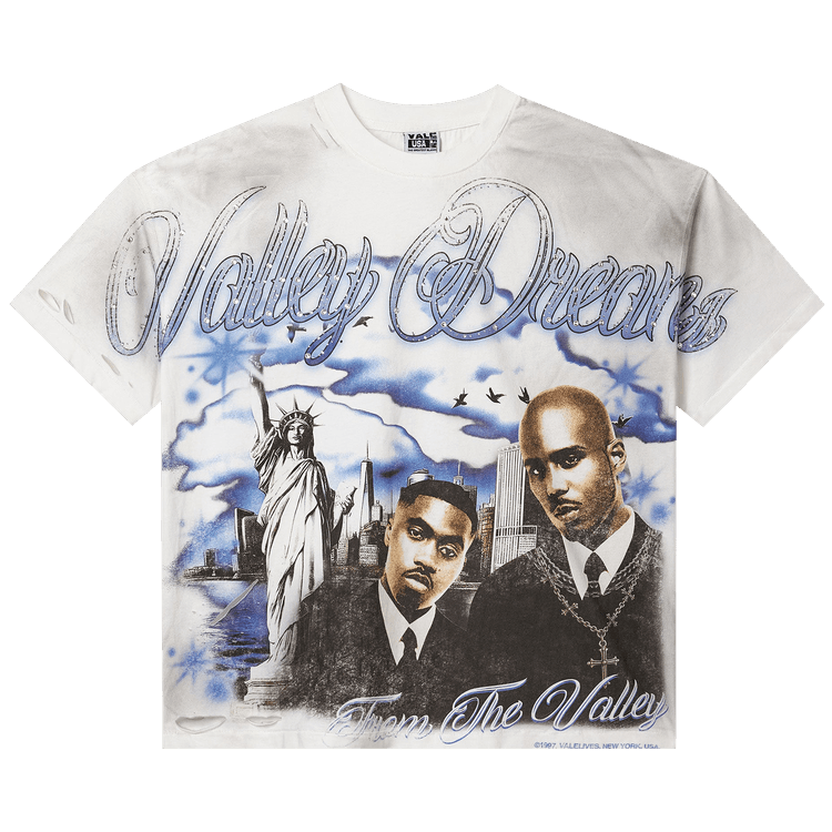 Vale Forever Godfather Black Bling Tee 'White/Grey/Jeweled'