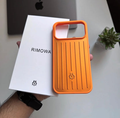 RIMOWA Style Case with Aluminium Back & Silicone Sides for iPhone 17 Pro/17 Pro Max
