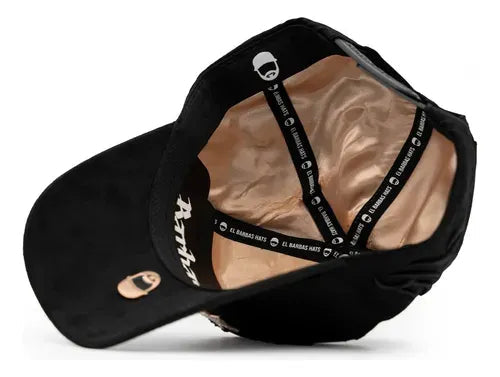 BARBAS HATS ROSE GOLD SKULLS