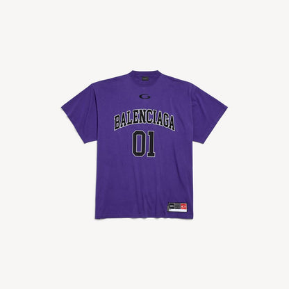 BALENCIAGA BASKETBALL JERSEY PURPLE