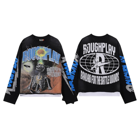 ROUGH PLAY BANDAID FOR THE BATTLE WOUNDS LONG SLEEVE