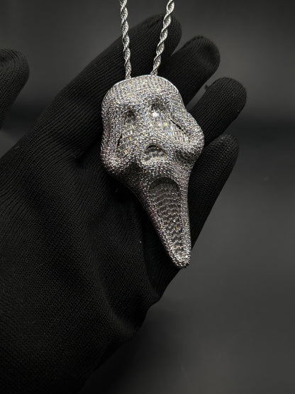 Ghost Mask Iced Necklace