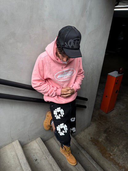 CORTEIZ PINK HOODIE ALCATRAZ