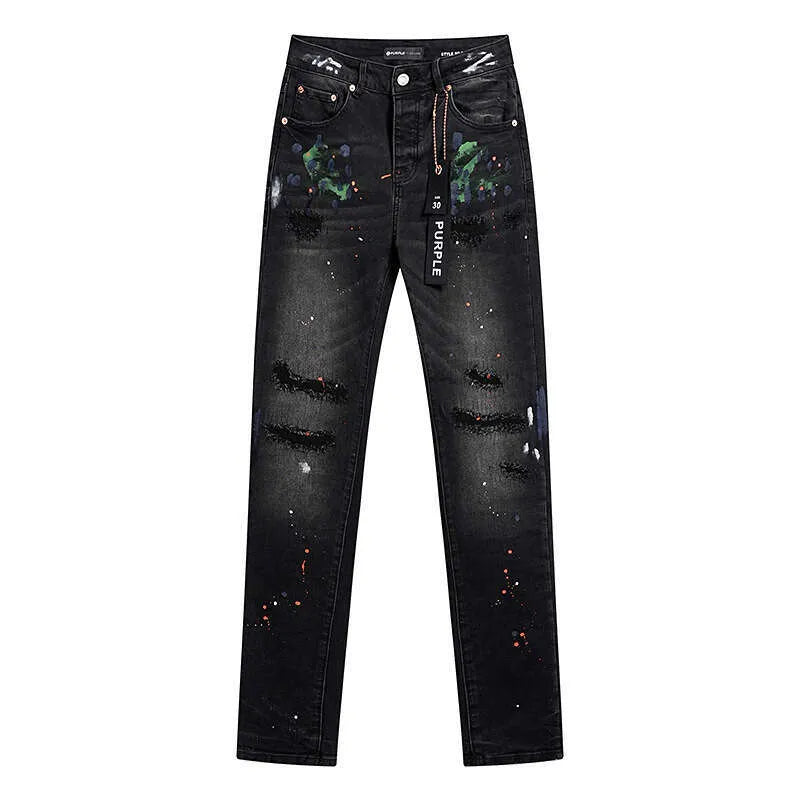 PURPLE PRINT PANT BLACK PU168