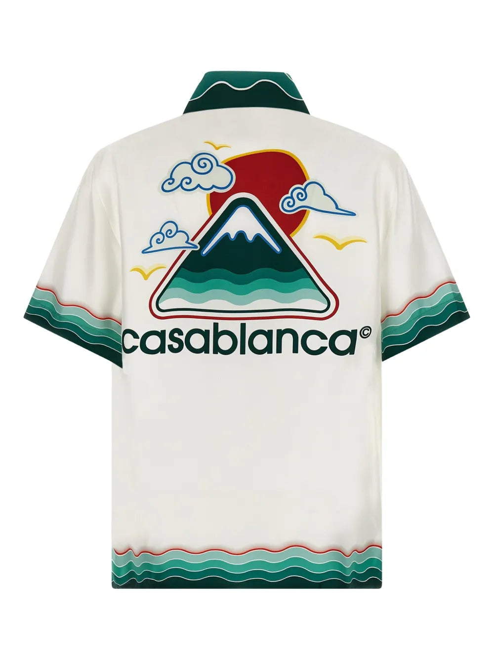 Casa Blanca Montagne Ondulée silk shirt