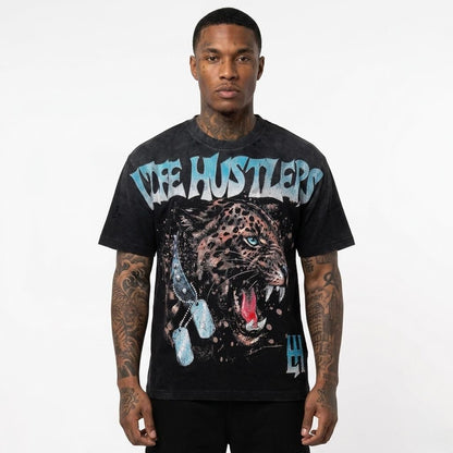LIFE HUSTLER BLACK LEOPARD