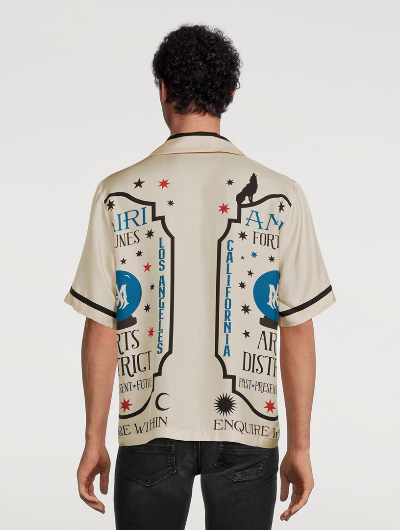 AMIRI Fortune Silk Bowling Shirt