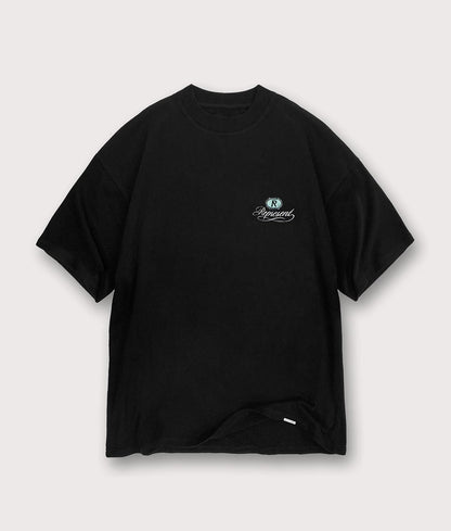 REPRESENT Oversized Grand Vintage Hand Drawn BLACK T-Shirt