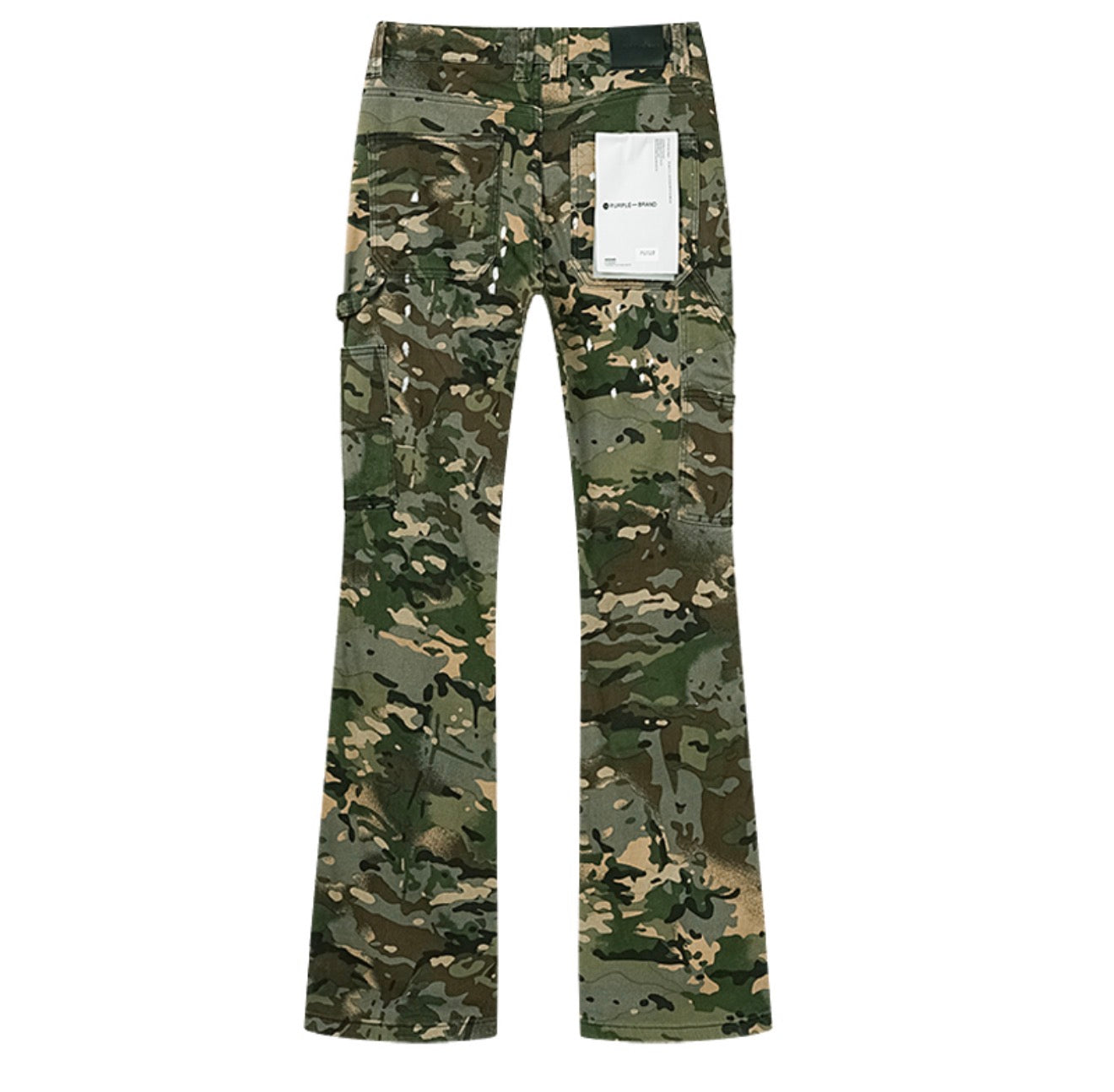 Purple pant camo Flared Pu727