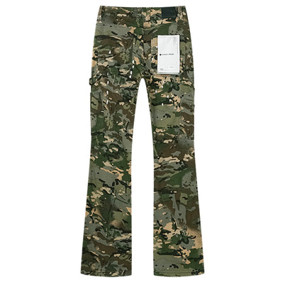 Purple pant camo Flared Pu727