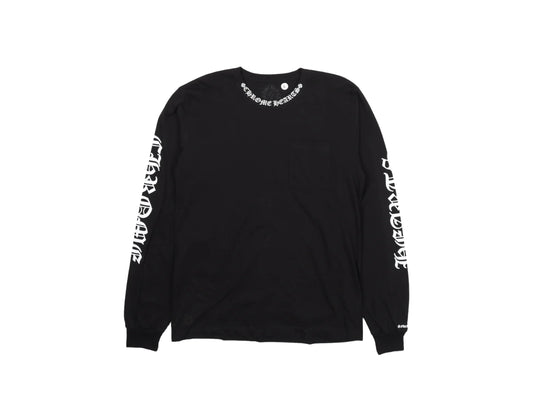 Chrome Hearts Neck Logo Long-Sleeve T-Shirt Black