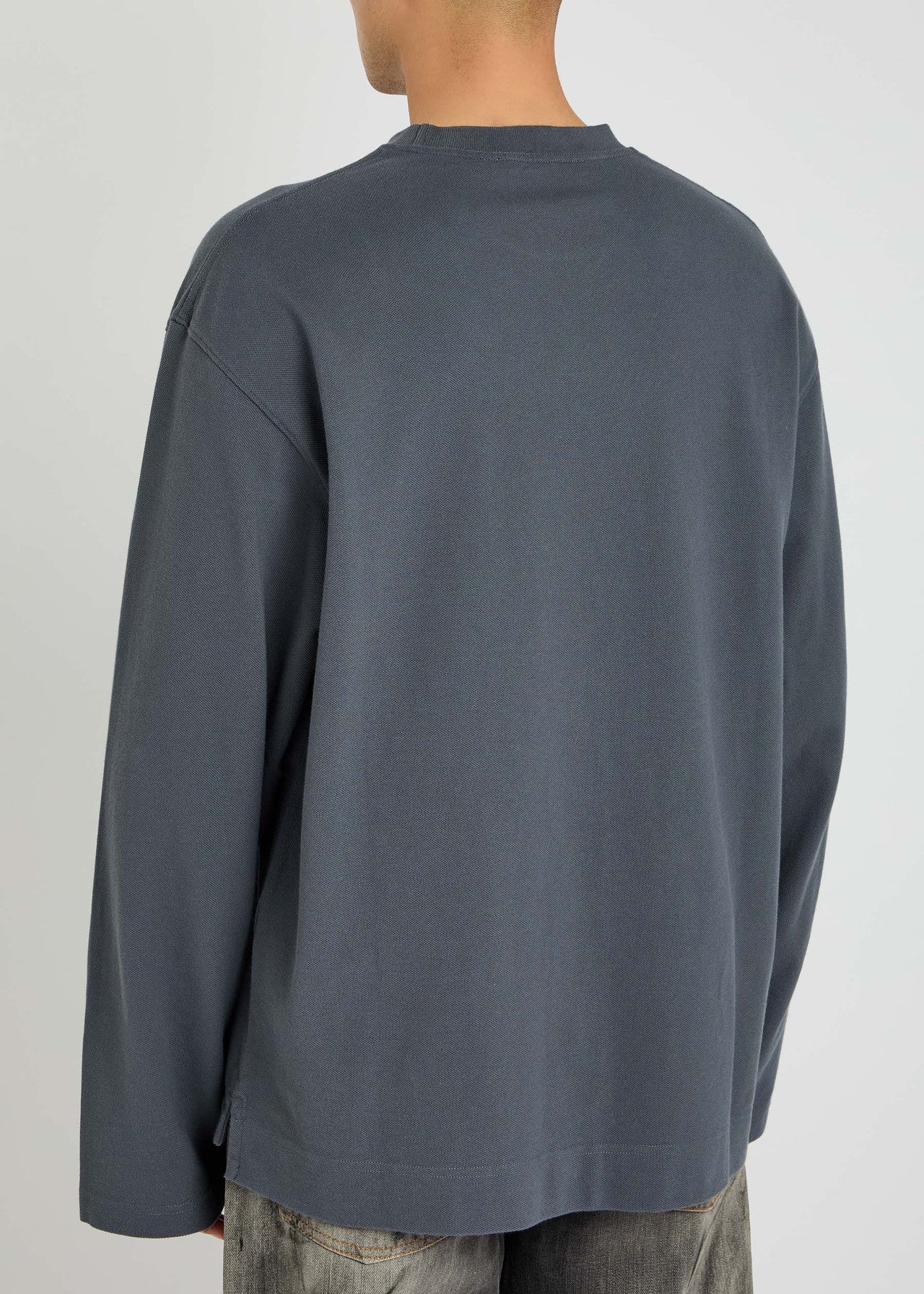 ACNE STUDIOS LOGO GREY LONG SLEEVE