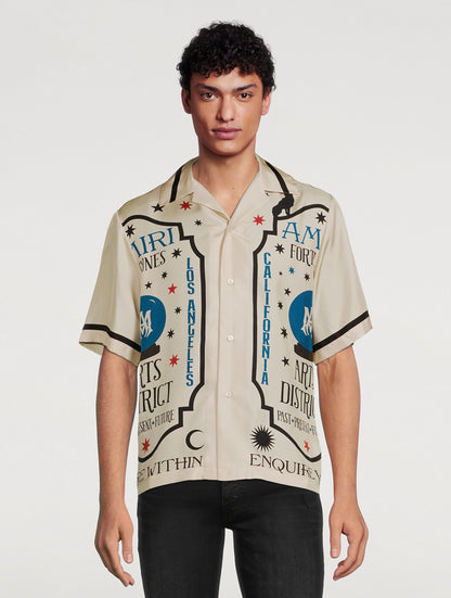 AMIRI Fortune Silk Bowling Shirt