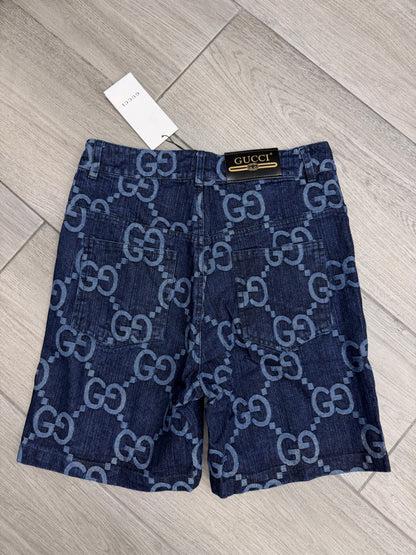 Gucci big GG denim short