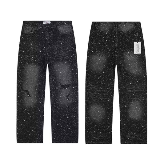 VALLEY DREAMS RHINESTONE BLACK JEANS