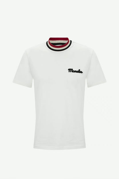 Moncler Retro Logo White Tshirt