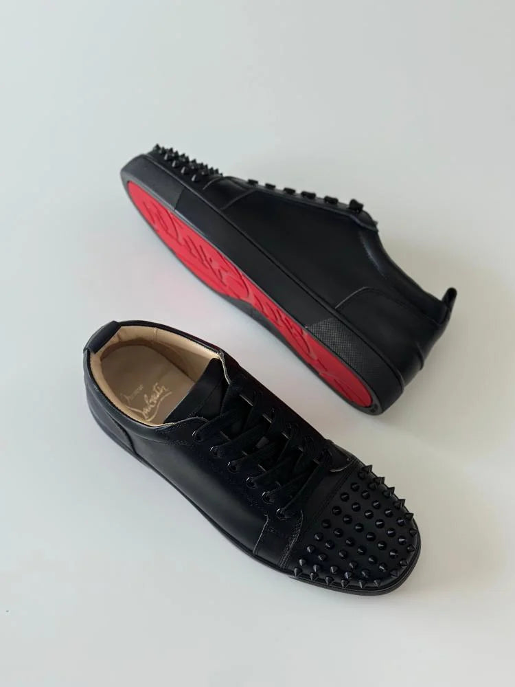 Christian Louboutin Junior Spikes leather sneakers