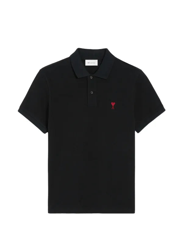 Ami Paris Coeur Tipo polo black Tshirt