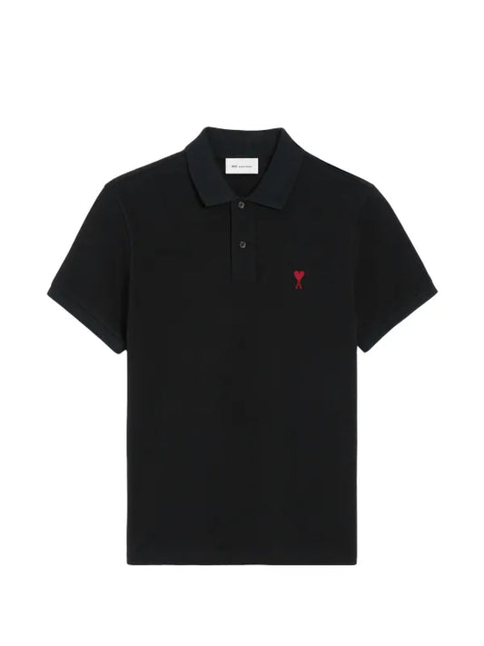 Ami Paris Coeur Tipo polo black Tshirt