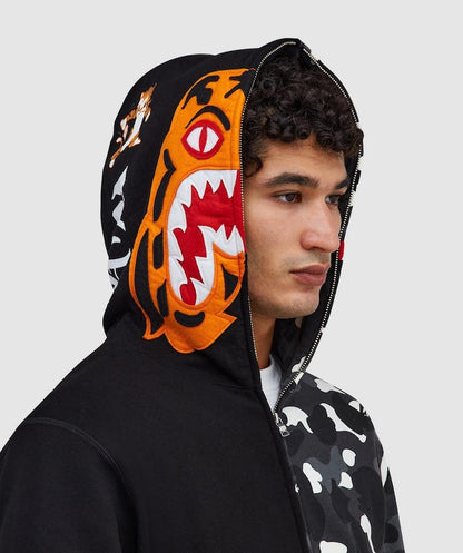 BAPE TIGER SHARK DOT CAMO HOODIE