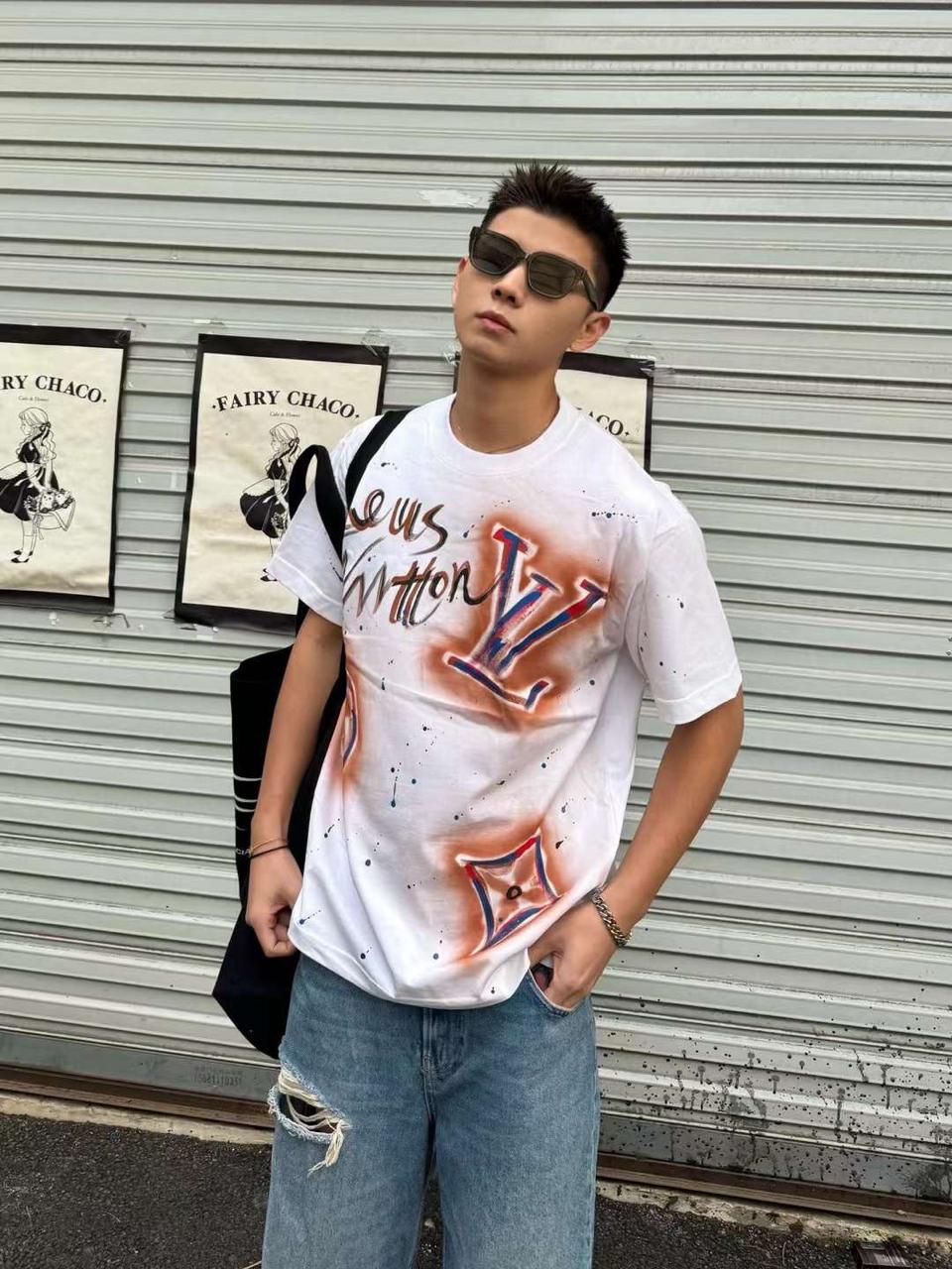 Louis vuitton Print white Tshirt