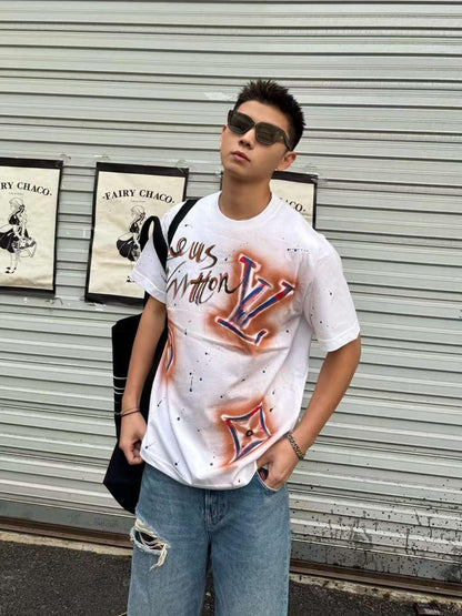 Louis vuitton Print white Tshirt