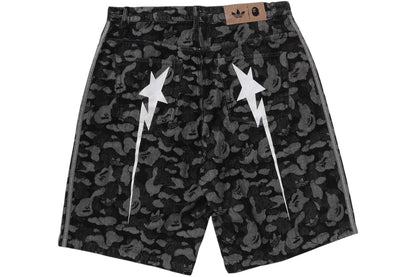 Adidas x BAPE Camo Jacquard Shark Denim Jorts