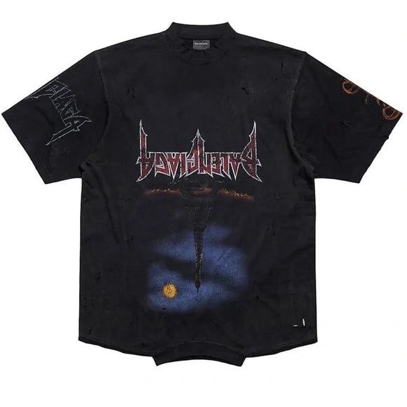BALENCIAGA PARIS MOON DOWN TEE
