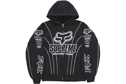 SUPREME FOX RACING ZIP UP HOODIE