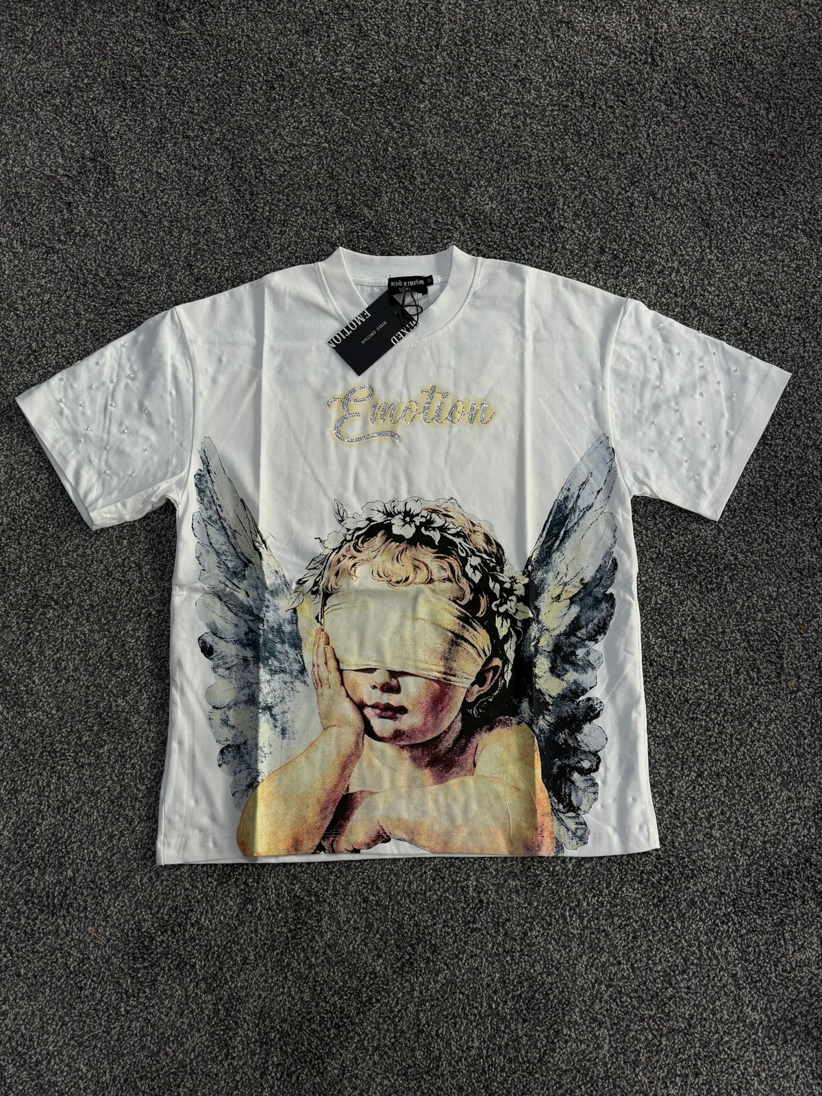Mixed Emotion Angel White