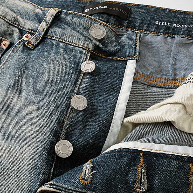 PURPLE Vintage Dirty Indigo Blowout Jeans PU141
