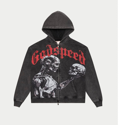 Godspeed MANKIND VS AI EMBROIDERED HOODIE