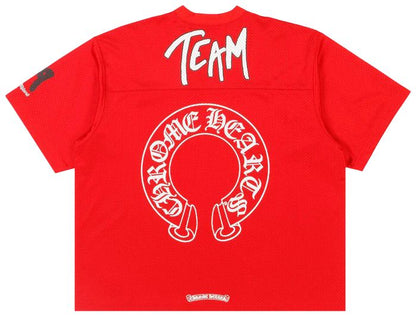 CHROMEHEARTS RED MATTY BOY MESH JERSEY