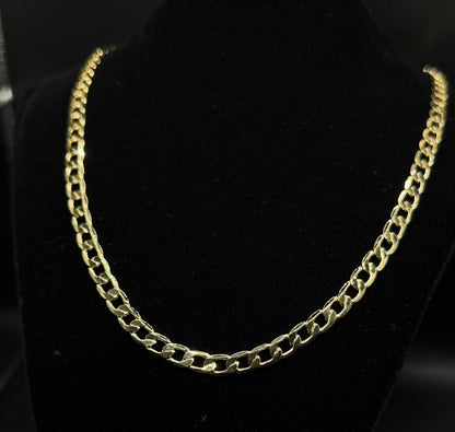 Cubana Chain Oro laminado 14k (013) (0.5cm)