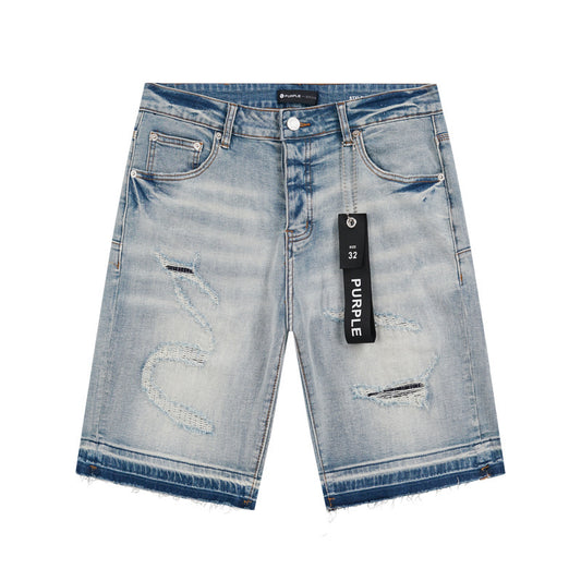Purple Denim Short Pu515