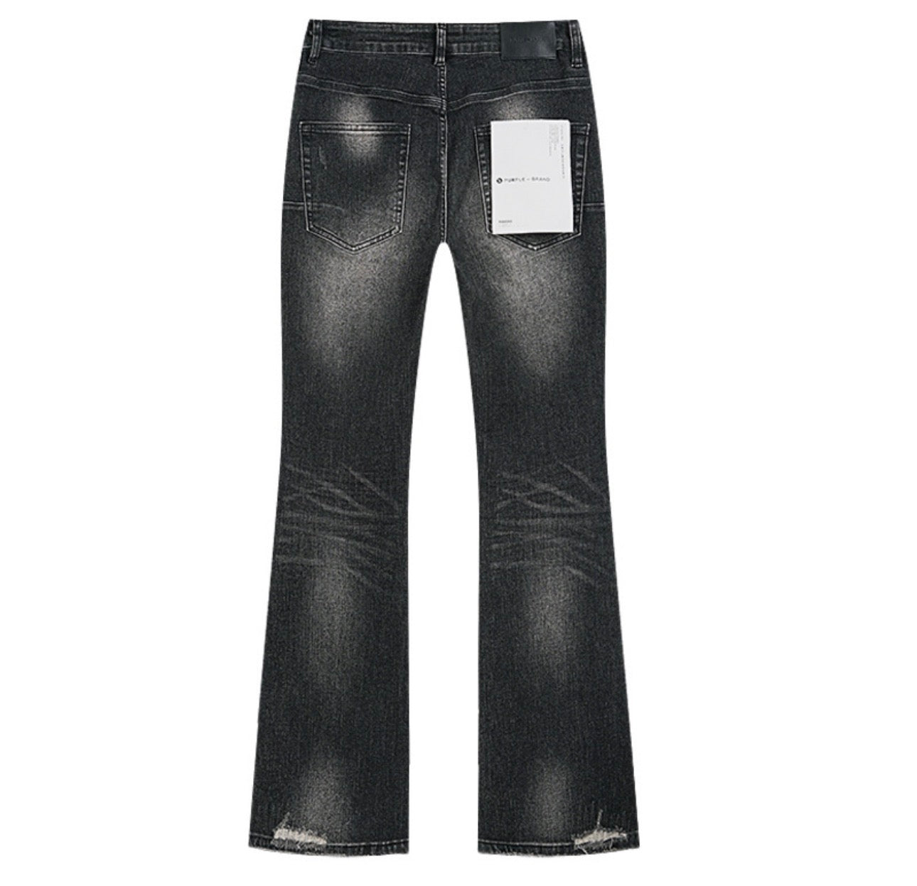 PURPLE PANT BLACK RHINESTONE PU167