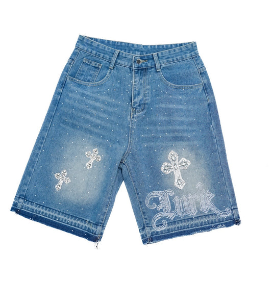 LURK BRAND Cross Drip Shorts