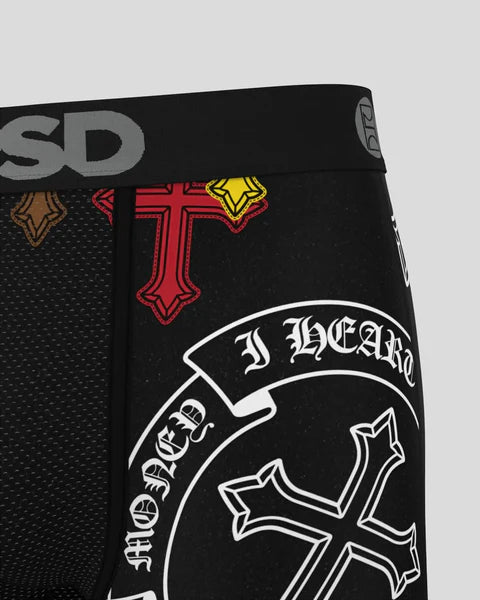 PSD Hearts Black Boxer Briefs