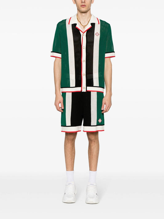 Casablanca Striped Mesh conjunto