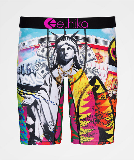 Ethika Bomber Bronx Statue Of Liberty and graffiti