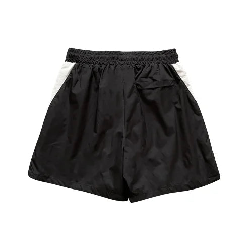 Corteiz Vortex Woven Black White Shorts Black