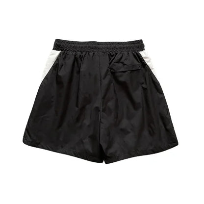Corteiz Vortex Woven Black White Shorts Black