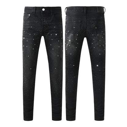PURPLE BRAND JEANS BLACK PU9130