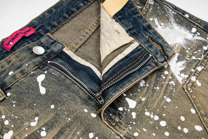 Broken Panet Pant Print denim jeans