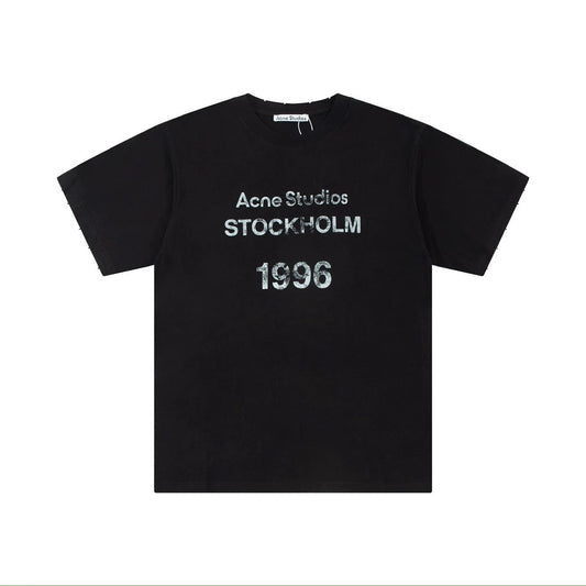 Acne classic Studios casual print short-sleeved